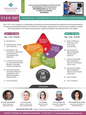 Advanced Orthobiologics Workshop