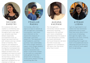 Student Perspectives on Speech and Debate India Global Chronicles