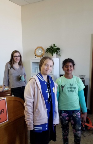 With Greta Thunberg on Oct 11 2019