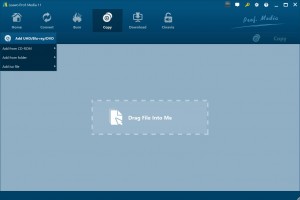 import the source media file 1