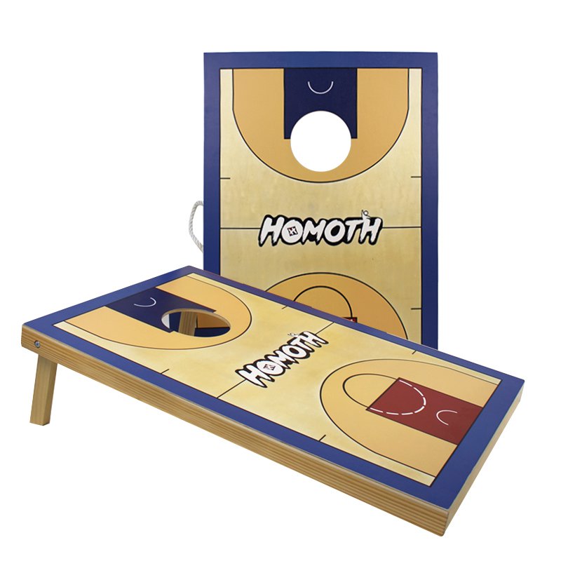 Cornhole Boards Basketball Court Set