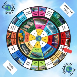 Vacation Spin game board