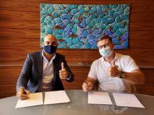 Mr. Omar Ashour (CEO – Ebutler) & Mr. Edmundas Balčikonis (CEO – Eddy Travels)