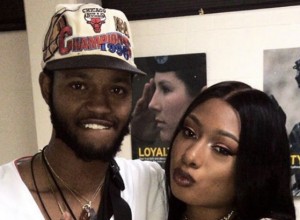 Cyffa Leyenda & Megan thee Stallion behind performance stage