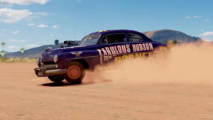1951 Hudson Hornet Drifting in Desert (3d Render)
