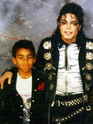 Michael Jackson with young T.J. Jackson