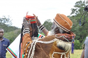Prince Michael receiving honors by Kikuyu Elders