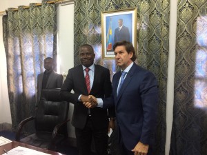 CEO of Instadose Pharma Grant Sanders, Meeting with the Vice Minister of Agriculture of The Democratic Republic of the Congo (DRC)