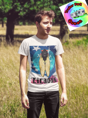 Patriotic Cicada Shirt by Designer Jolene Sugarbaker