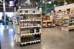 Spinster Sisters in-store display at Whole Foods Market