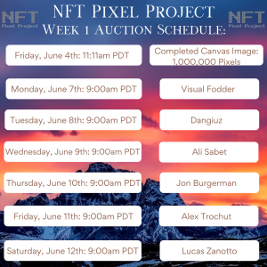 NFT Week 1 Auction Schedule