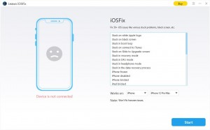 leawo iosfix main interface