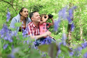 Family in Bluebell Woods ©Tom Marshall