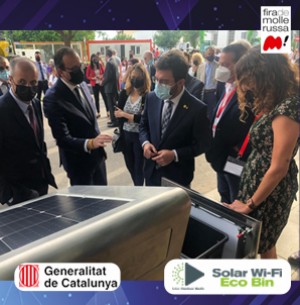 Solar Wifi Eco Bin, One of the Highlights from Mollerussa Fair 2021 in Spain.