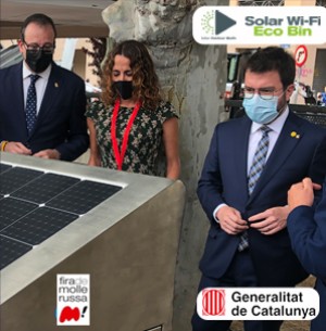 Solar Wifi Eco Bin, One of the Highlights from Mollerussa Fair 2021 in Spain.