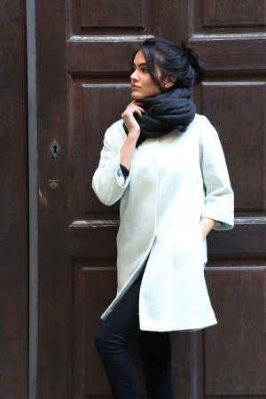 Woman in coat
