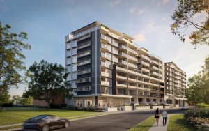 An artistic impression of Maasra Apartments Coorparoo in Brisbane, Australia