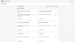 Manage Shopify data export with advanced reports templates 