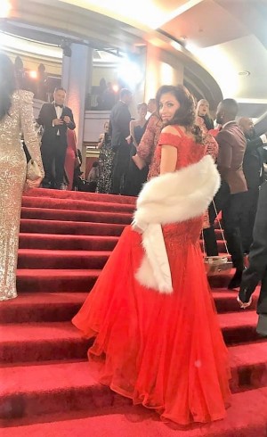 Sandra De Sousa entering the Academy Awards Ceremony at Dolby Theatre