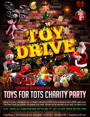 PaperMoon Gentlemen’s Club is offering a very tempting Christmas treat to good Samaritans who donate to Toys for Tots.