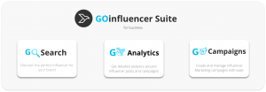 GOinfluencer Suite for Influencers