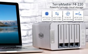 TerraMaster Launches UpgradedF4-220 Cloud Storage Device with TOS4.0 System