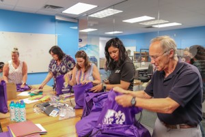 Packing Developmental FX Therapy Kits at the Meritech Office