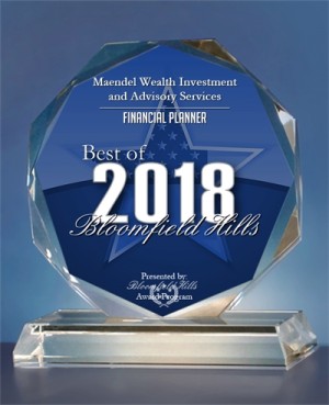 Maendel Wealth Investment and Advisory Services Receives 2018 Best of Bloomfield Hills Award