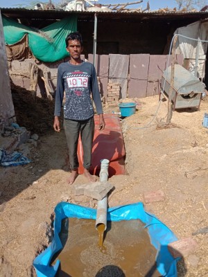 A Biogas Digester installed for a Dairy Farmer