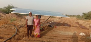 A Solar Water Pump installed in Maharashtra