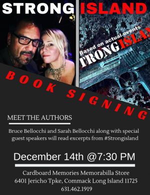 Bruce Bellocchi returns to Long Island for the signing of his first novel, #Strongisland 
