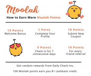 How to Earn Moolah Points