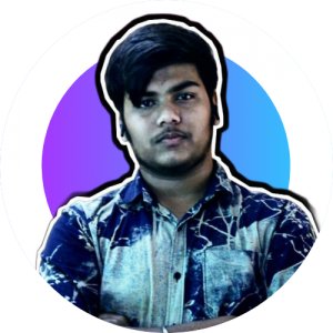 Blue Abstract Design Brand Letter P Logo