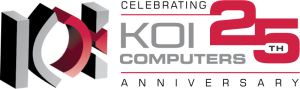 Koi Computers 25 Anniversary Logo