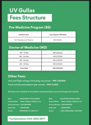 uv gullas college of medicine fee structue