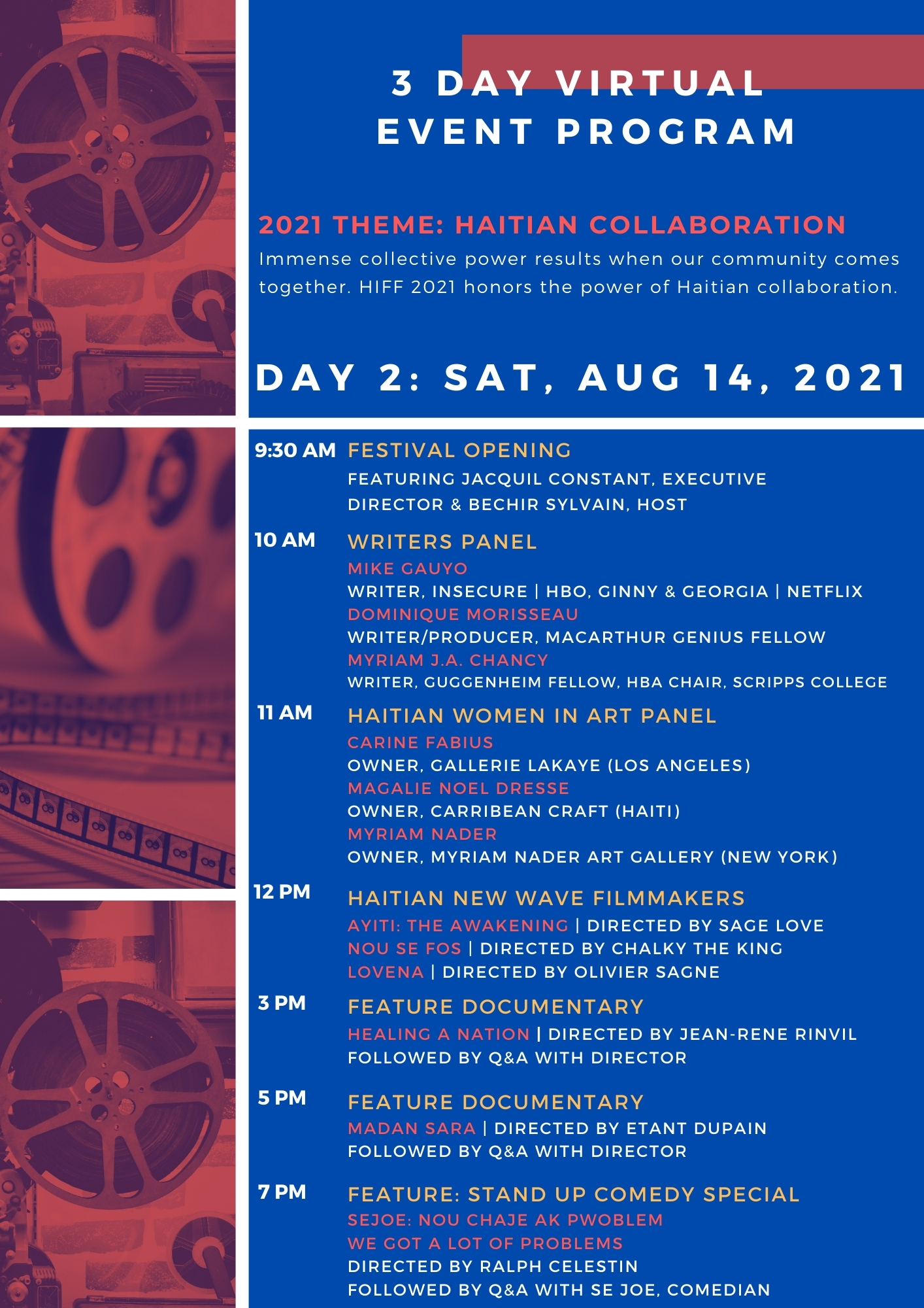 HIFF Day 3 opens at 930 am PST on XerbTV HIFF Day 3 opens at 930 am PST on XerbTV