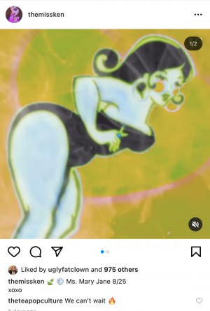 The instagram announcement
