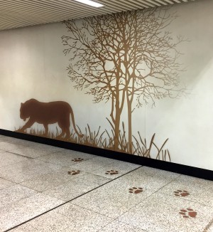 Part of mural at Chedaogou station