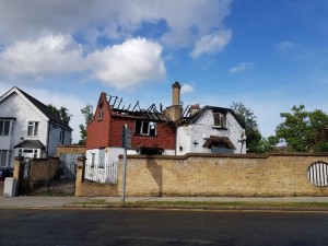 Wembley cottage was destroyed by a fire in 2013