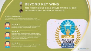 Judges Comments on Beyond Key for Gold Company of the Year Award
