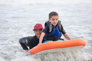 Surfing on the TANDM Surf boards builds confidence