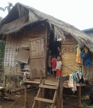 Laos typical farmer House