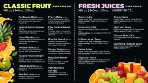 smoothie menu template