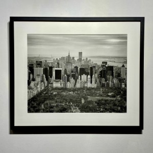 Marilyn Bridges, WTC & Central Park looking South, 1997, Handcrafted Archival Silver Gelatin Print