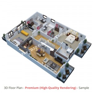 3D Floor Plan Sample HR
