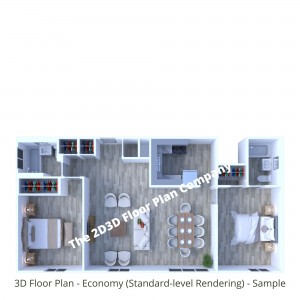 3D Floor Plan Sample St