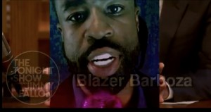 Blazer Barboza and  Jimmy Fallon