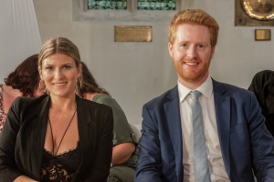 Webcrawler Actress Lindsey Peel and Prince Harry double Rhys Whittock photo: PeterHogan