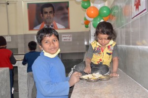 Children Eating at Jan Rasoi