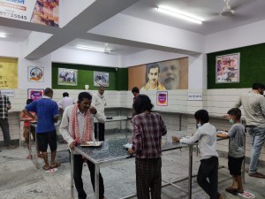 The needy eating healthy food at INR 1/- per thali in Jan Rasoi